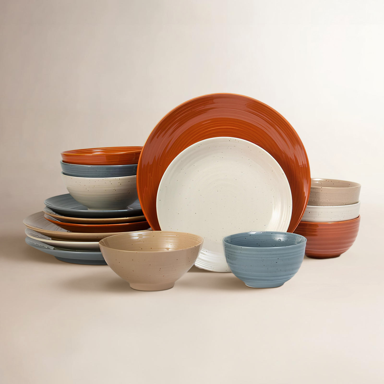 Siterra Stoneware Dinnerware Set - Service for 4