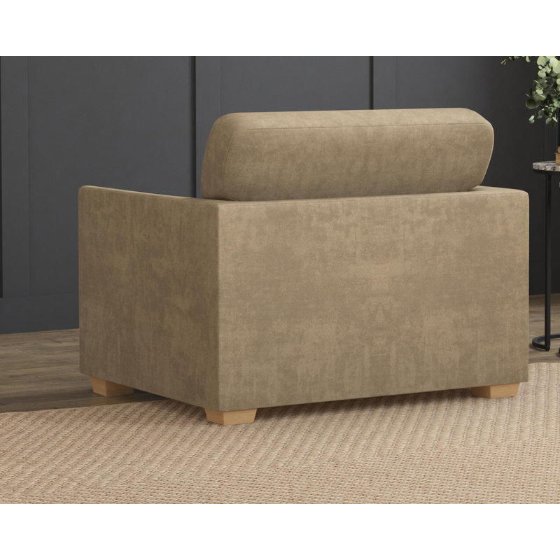 Upholstered Armchair, Dark Mink