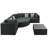 6 - Person Modular Patio Conversation Set with Cushions-2124517436-2124517437