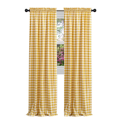 Ramillies Cotton Blend Semi Sheer Curtain Pair