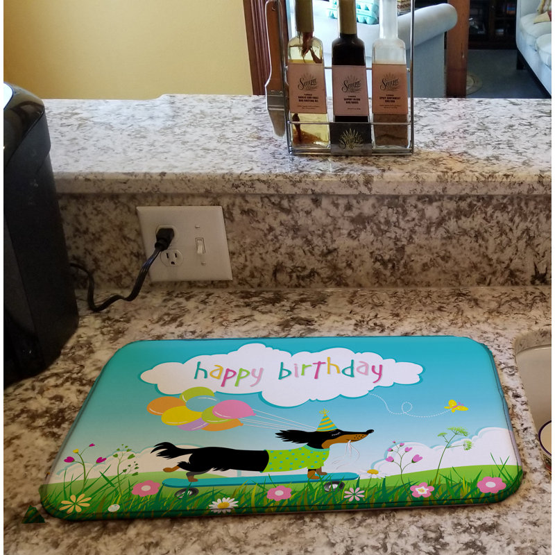 Tapis de séchage Happy Birthday
