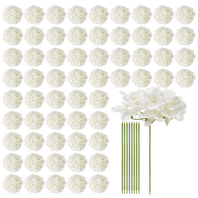 305 fleurs en hortensia artificiel en forme de bouquet de 9,85 pièces