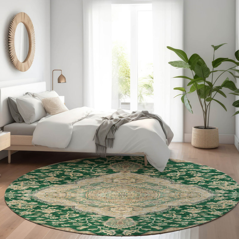 Tapis vert lavable intérieur / extérieur Celia , 2'3" x 7'6"