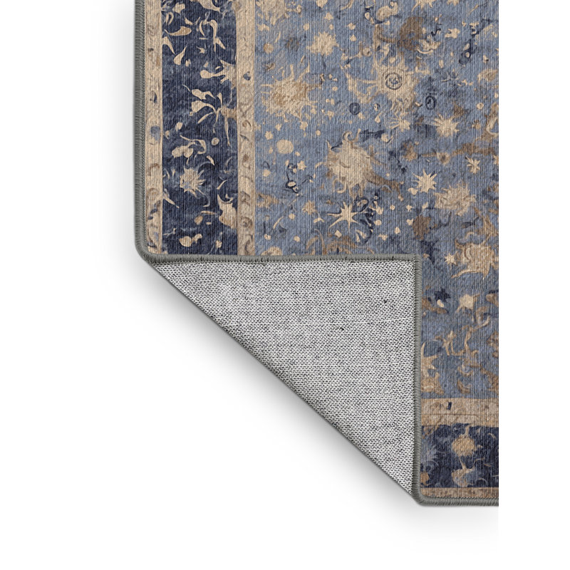 Tapis rose lavable à la machine, Rectangle 4 pi x 6 pi
