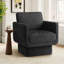 Fauteuil d'appoint pivotant noir-1340019441