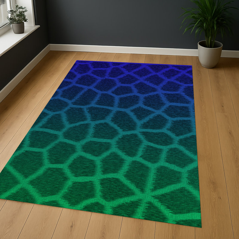Abstract Area Rug, Rectangle 155 x 230 cm