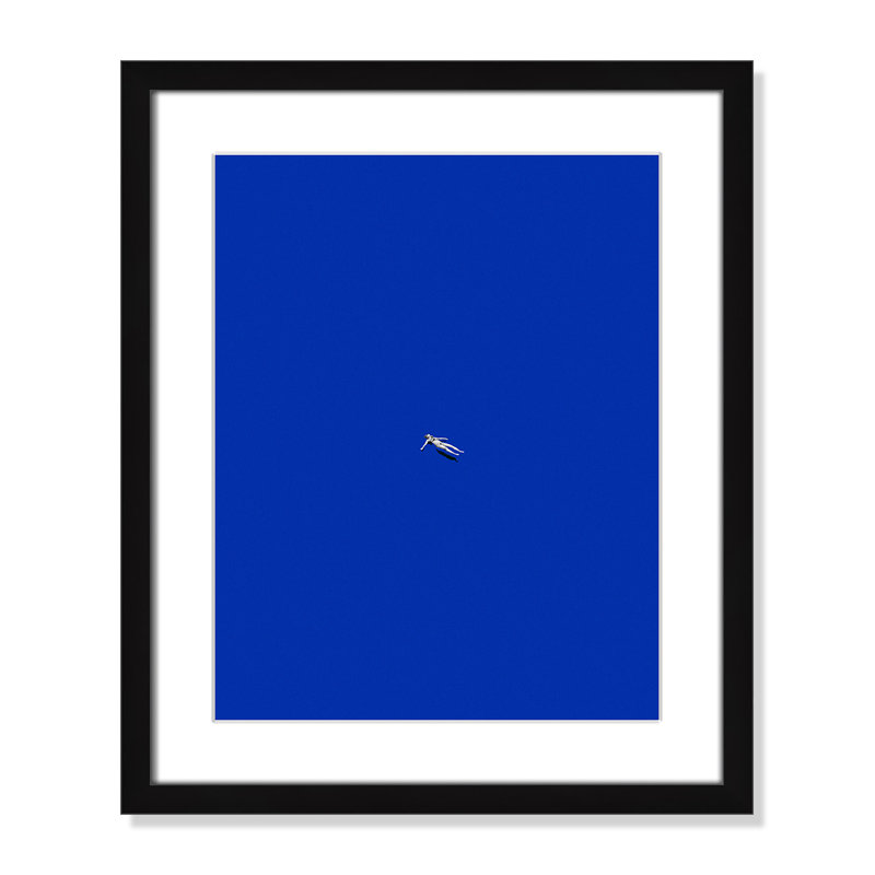 «No stress print» par Leon, L 16 po x H 19 po, Imprimé mat, Satin Black