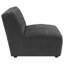 Fauteuil rembourré Benedic gris anthracite foncé-1573356900