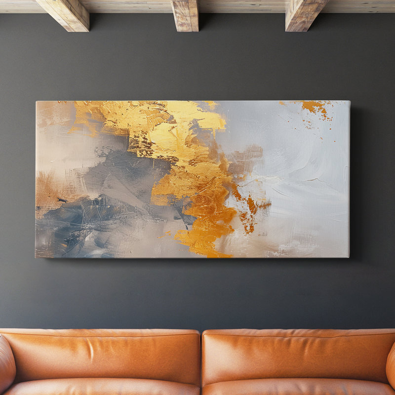 Série abstraite 4 # LXI-Gallery, toile tendue, H 20 po x l 40 po