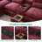 126‘’W U Shaped Cloud Couch Sectional Sofa,chenille Cloud Black Sectional Couches With Double Chaise Lounge For Living Room-1019852312