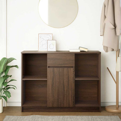 Sideboard With Drawer 101X35x76 Cm Engineered Wood