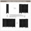 Paravent 8 panneaux pliable, écran d'intimité à persiennes de 5,6 pi de hauteur pour la maison et le bureau, fabrication en bois durable et élégante-114730118