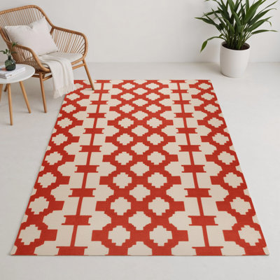 Tapis intérieur et extérieur beige Trellis
