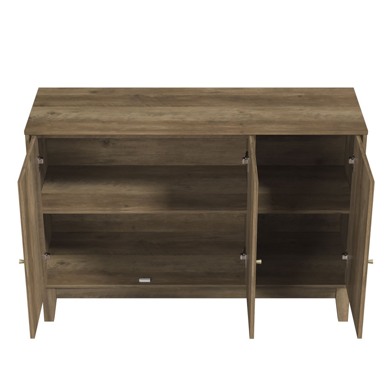 Trosclair 45.94'' Sideboard Buffet, Knotty Oak