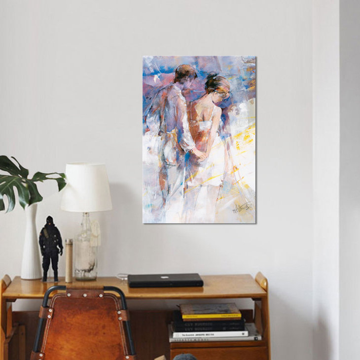« my love i », impression sur toile, H 12 po x l 8 po x P 0,75 po, Toile tendue, Pas de tapis