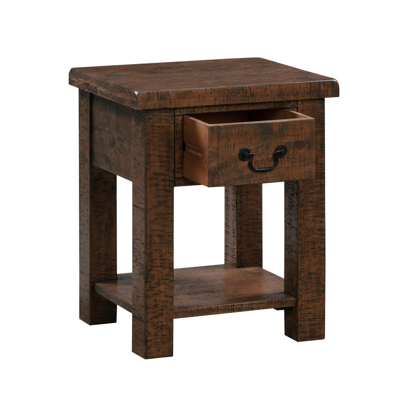 Deloris Solid Wood End Table