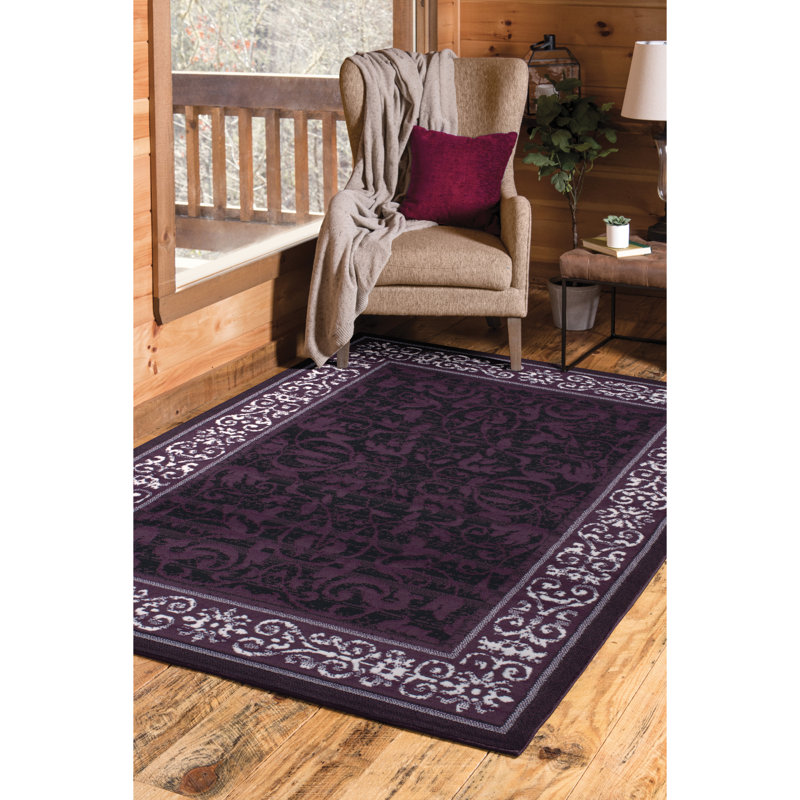Tapis mauve Jeppesen, 2 pi 3 po x 7 pi 2 po