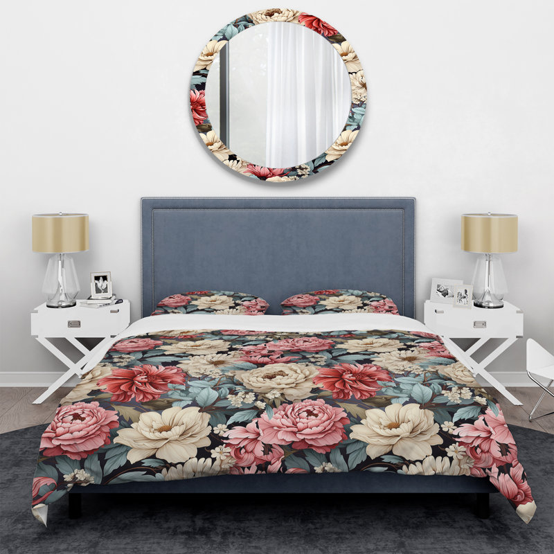 Ensemble de housse de couette rétro Boho, Housse de couette pour grand lit et 2 taies décor