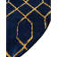 Tapis bleu marine et doré Glam-86615394