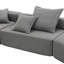 Canapé modulaire surdimensionné Boneless, ensemble de canapé de plancher Boucle de luxe, canapé convertible compressé, canapé spacieux rempli de mousse pour le salon, combinaison gratuite de 3 PC