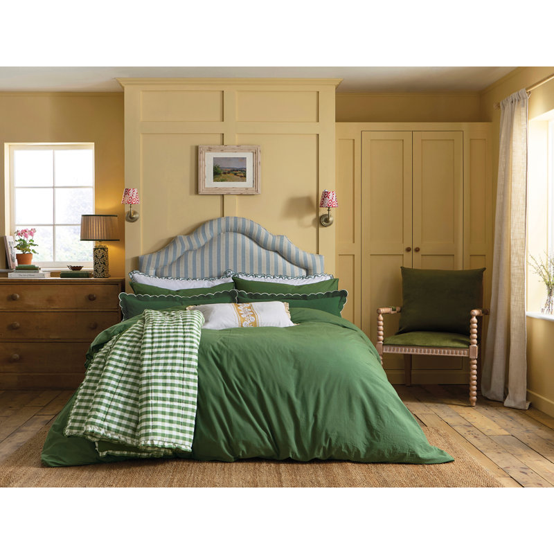 Country House Washed Cotton Duvet Cover Set, Double Duvet Cover + 2 Pillowcases