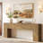 79-Inch Extra Long Console Table, Farmhouse Entryway Table with Thick Tabletop for Hallway, Behind the Couch, Living Room, Foyer, Easy Assembly, Rustic Brown