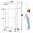 Ultra Tall Extendable Double Rod Garment Rack-1345757723