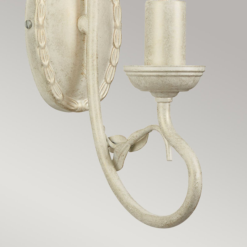 Ballyrashane Candle Wall Light, Ivory/Gold