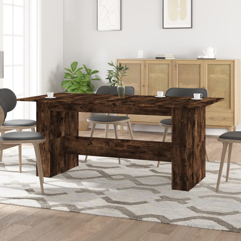 Aelia Dining Table, Smoked Oak
