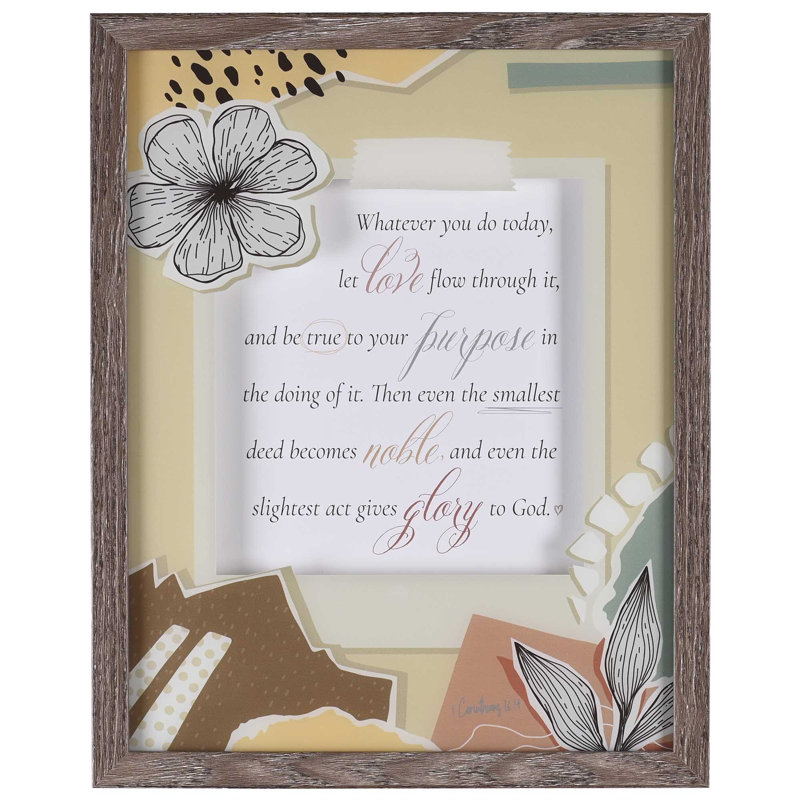 Framed Wall Art Whatever You Do Today