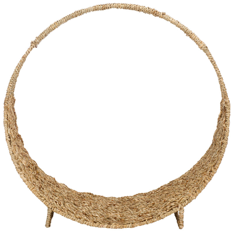 Blume 17.7'' W Wicker Log Rack, Natural