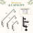 Railing hook 18in - Black - 2pcs