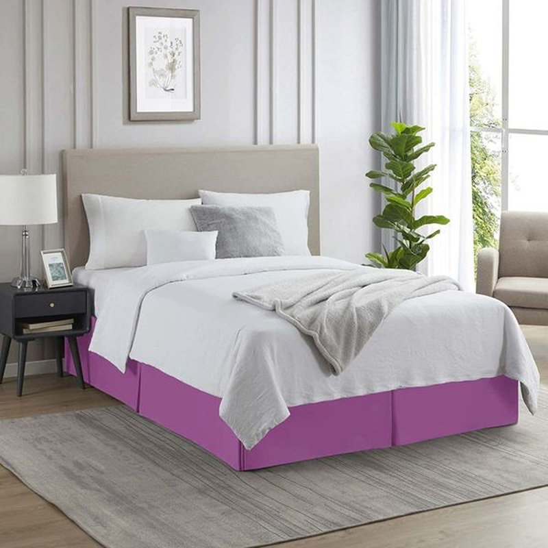 Jupe de lit plissée de luxe de 14 po, Orchidée, Grand