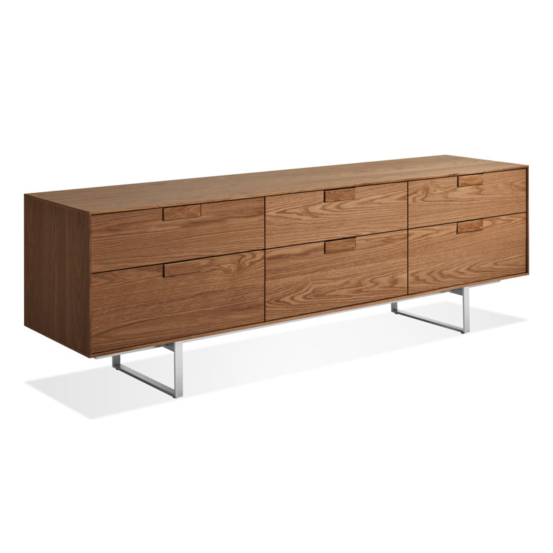 Series 11 Media Console, Walnut/Stainless Steel