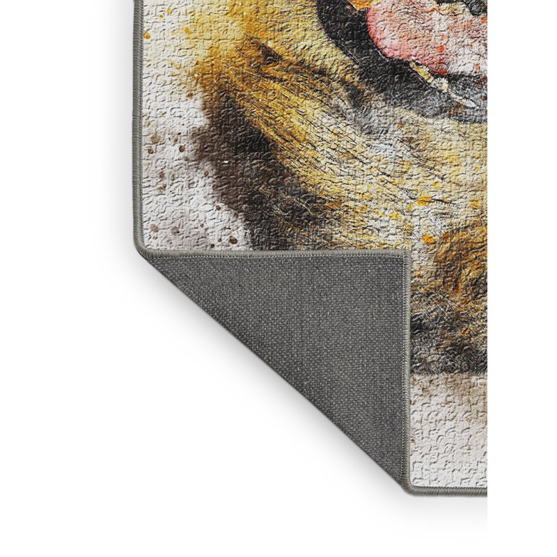 Tapis jaune lion, Rectangle 3 pi x 5 pi