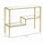 39" Tempered Glass Behind Sofa Table,Console Table
