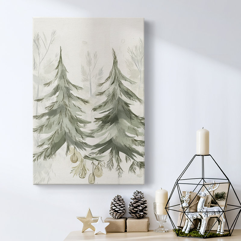Art des Fêtes de Noël - Toile tendue avec châssis CDII, H 48 po x l 32 po