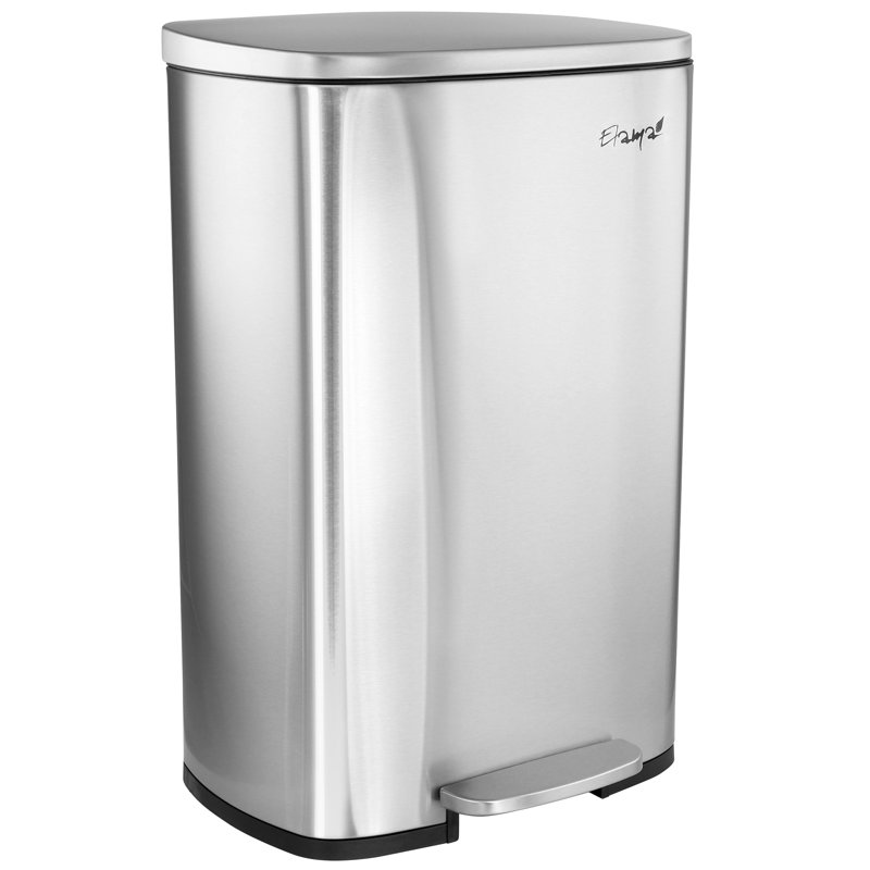 Poubelle à pédale 13 gallons en acier
