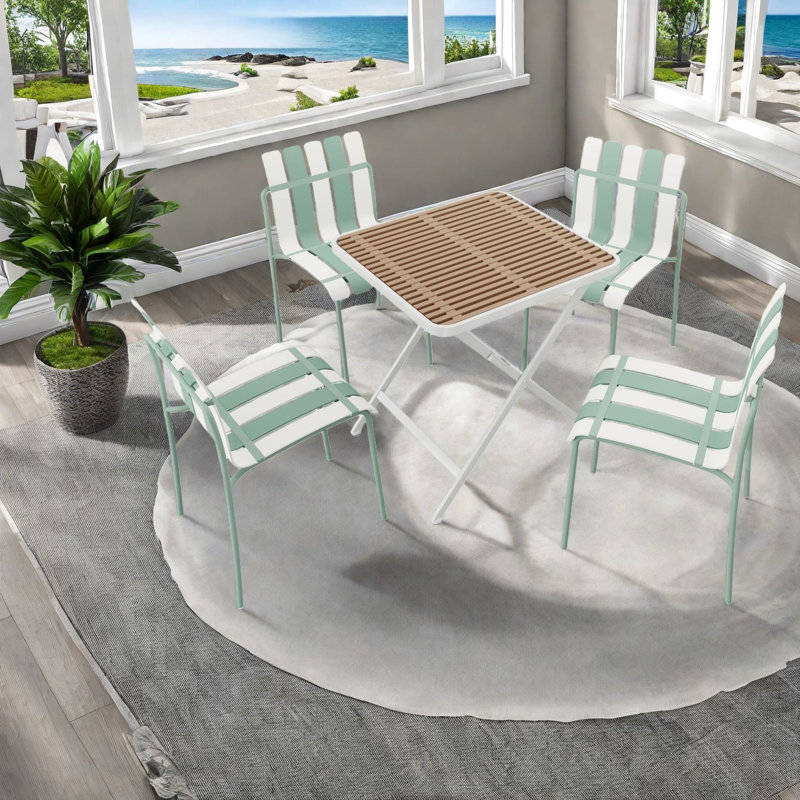 Portable Dining Table Sets(must Include Both Table And Chair), Pp Metal Modern Home