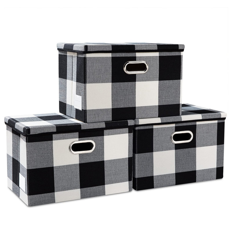 Gracie Oaks Fabric Decorative Bin