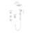 Shower System with Shower Head, Hand Shower, Slide Bar, Bodysprays, Shower Arm, Hose, Valve Trim, and Lever Handles-123949035