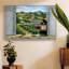 «Tuscan Red and Vineyard», reproduction d'art sur toile-94359533-94359534