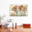 «Spice Poppies and Eucalyptus in Bottles Landscape» par Tre Sorelle Studios - reproduction d'art-49772949-49772952