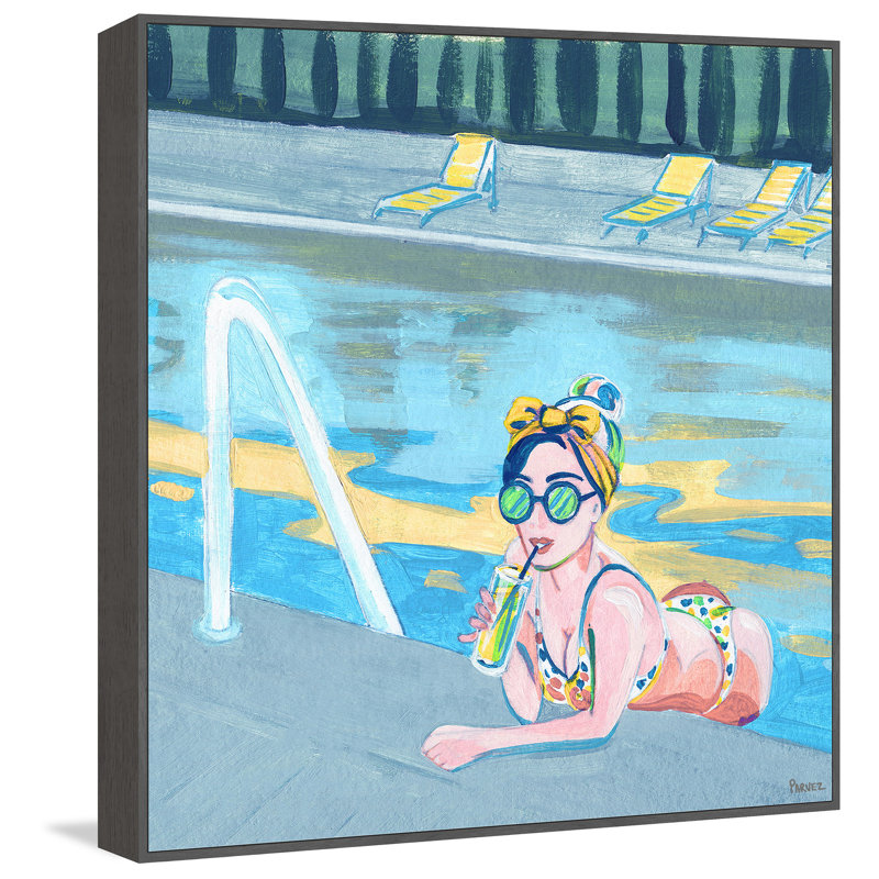 «Bow in the Pool», reproduction sur toile flottante, H 12 po x l 12 po x P 1,5 po