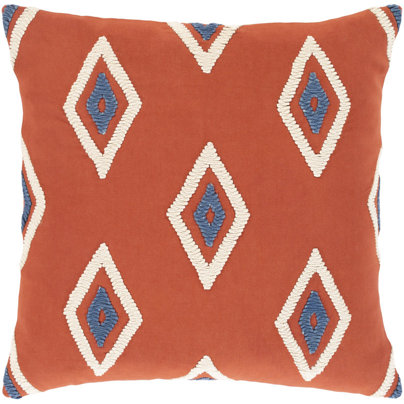 Housse de coussin en coton Leella, 18 po x 18 po
