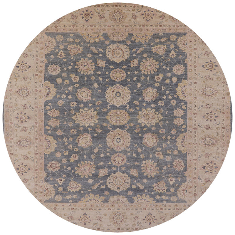 Leeward Oriental Indoor Rug, Round 4'