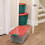 Bac de rangement en plastique avec couvercle verrouillable Homz Holiday-97214405