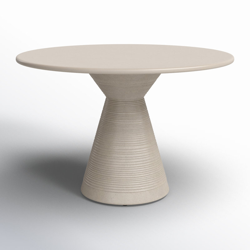 Clemie 47.2'' Concrete Outdoor Dining Table