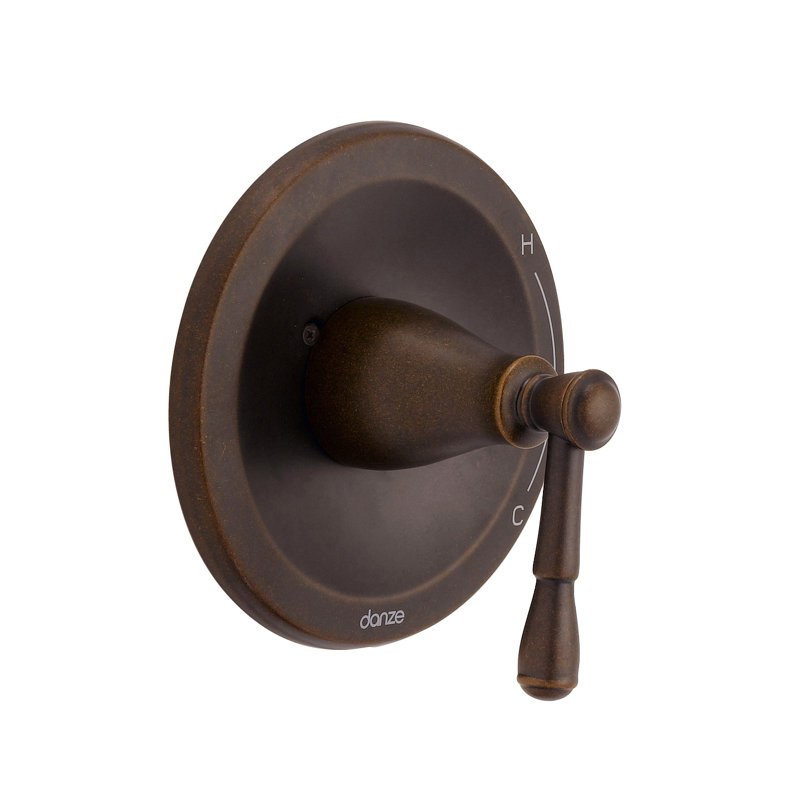 Robinet de baignoire et douche à pression équilibrée Eastham, Cascade de bronze