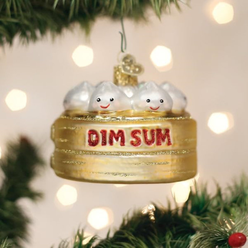 Old World Christmas Blown Glass Ornament for Christmas Tree, Dim Sum
